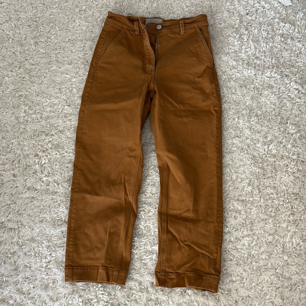 Everlane Cropped Straight Short Size 2 Jeans Brown